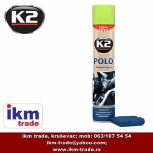 ikm-trade-k2-polo-kokpit-sprej-zelena-jabuka-+-mikrofiber-krpa-gratis