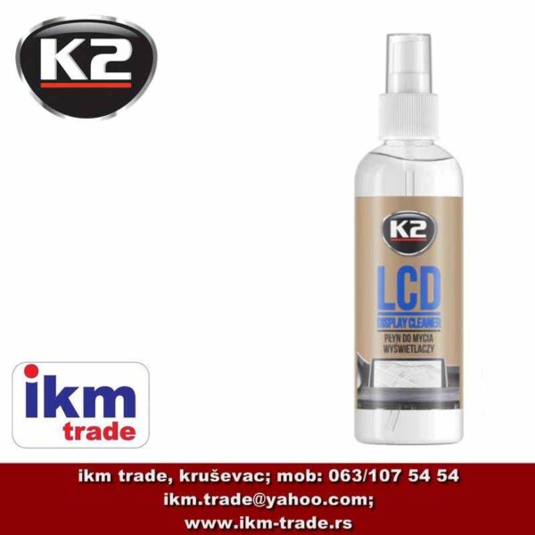 ikm-trade-k2-lcd-display-cleaner-cistac-lcd-ekrana-250ml-+-mikrofiber-krpa