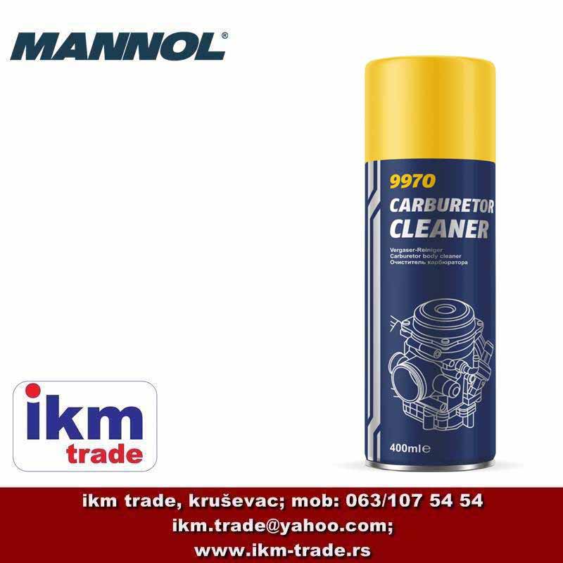 MANNOL CARBURETOR CLEANER 9970 - sprej za čišćenje karburatora 400ml - IKM  Trade