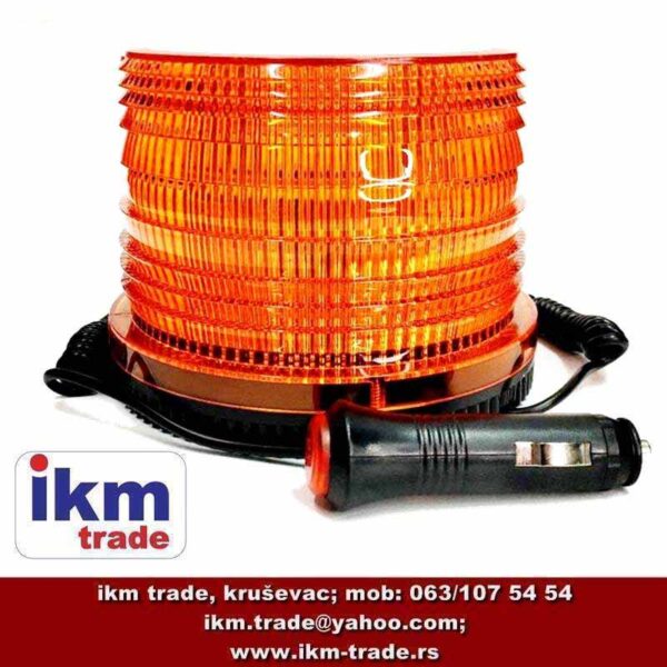 ikm-trade-avtokomplekt-signalna-lampa--led-rotacija-12V-24V-magnet-72-led-dioda