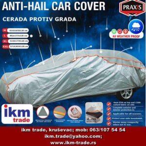 Praxis cerada za auto protiv grada M, L, XL, XXL