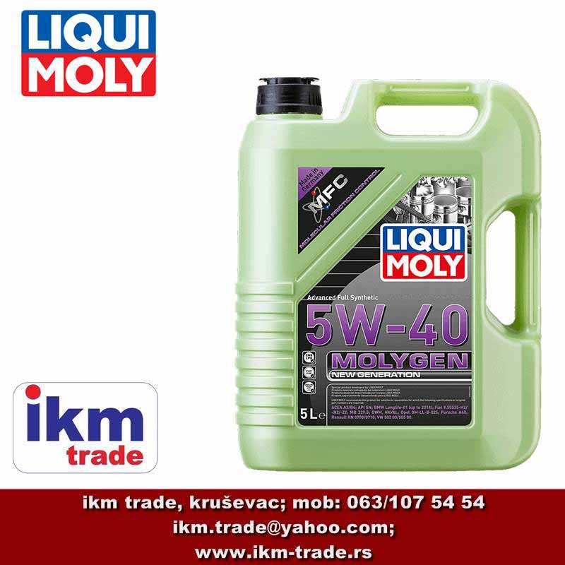 LIQUI MOLY Molygen New Generation 5W-40 motorno ulje 5L