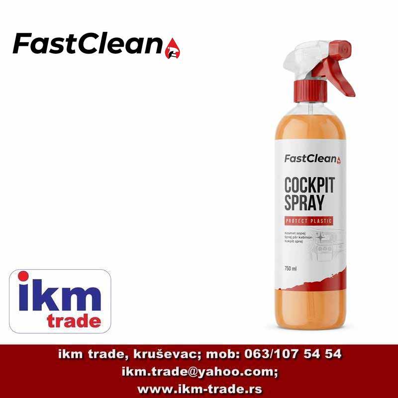 Fast Clean Kokpit sprej 750ml za čišćenje i zaštitu enterijera vozila