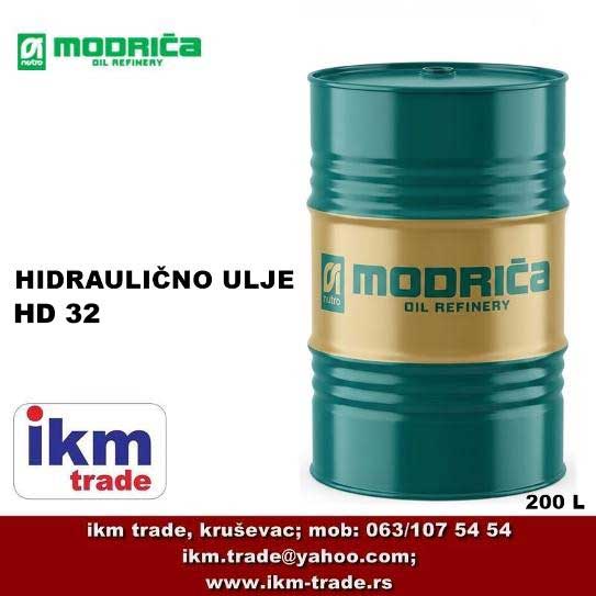 MODRIČA Hidraulično ulje HD 32 bure 200 L