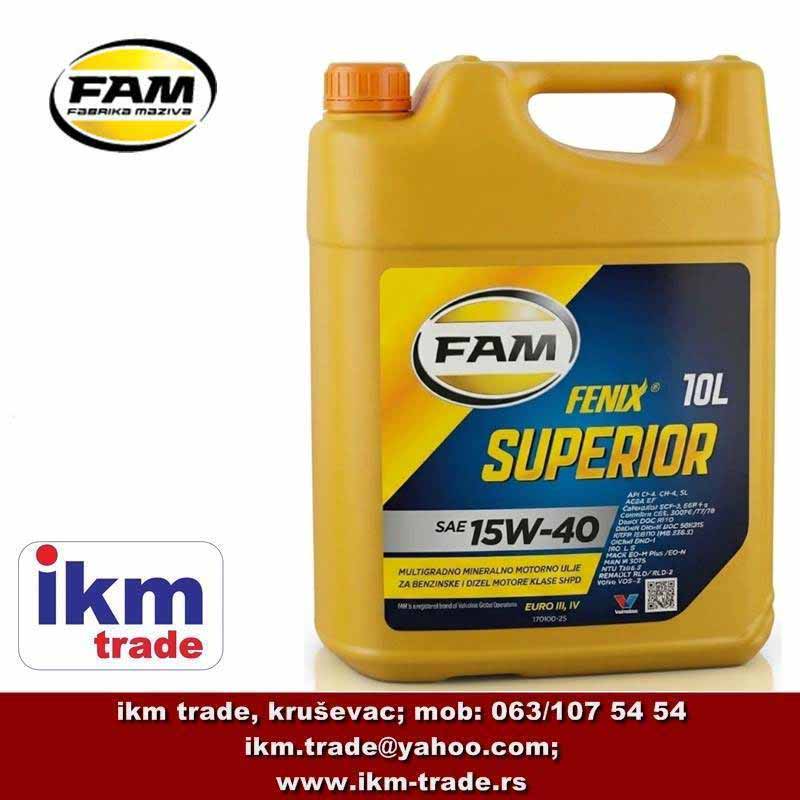 FENIX SUPERIOR SAE 15W-40 motorno ulje